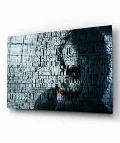 The Joker Glasschilderij