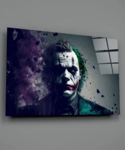 Alternative view of The Joker Geharde Glasschilderij
