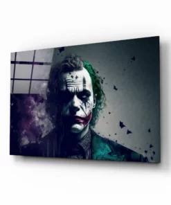 The Joker Geharde Glasschilderij