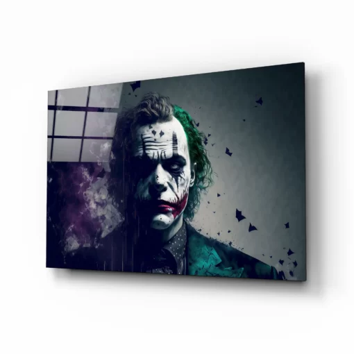 the joker glasschilderij joker wanddecoratie DSG 3090 b