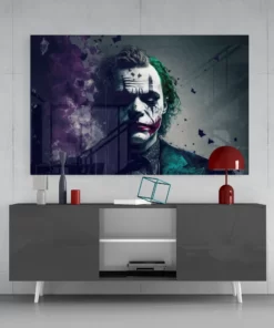the joker glasschilderij joker wanddecoratie DSG 3090 e
