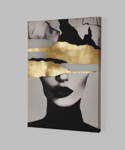 Alternative view of Abstract Vrouw Canvas Schilderij