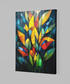 ALIVA 1009 canvas schilderij kleurrijke asbtract a 1