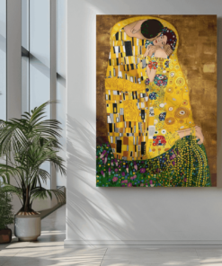 ALIVA 1012 gustav klimt kiss canvas schilderij d 1