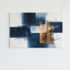ALIVA 1017 abstract zwart blauw canvas schilderij