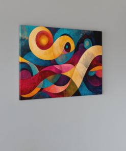 ALIVA 1018 abstract kleuren canvas schilderij a 1