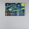 ALIVA 1092 van gogh stijl stad canvas schilderij a min