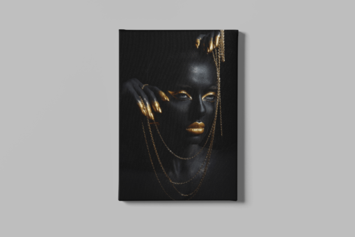 Vrouw Portret Canvas Schilderij