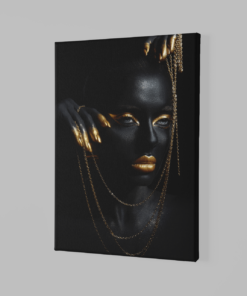 ALIVA 1106 vrouw portret canvas schilderij rechthoek b
