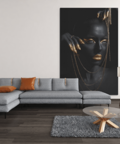 ALIVA 1106 vrouw portret canvas schilderij rechthoek e