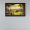 ALIVA 1163 raam met uitzicht canvas schilderij a