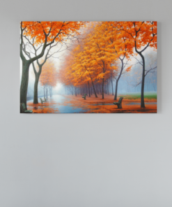 Herfstbomen Canvas Schilderij