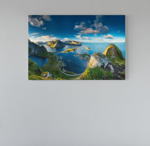 ALIVA 1165 lanzdschappen zee en bergen canvas schilderij a