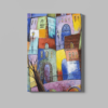 ALIVA 1172 huizen abstract canvas schilderij rechthoek d