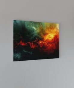 ALIVA 1173 abstract oranje canvas schilderij horizontaal c