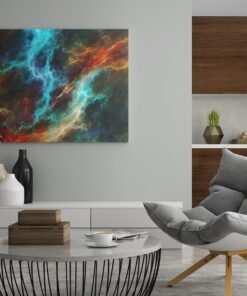 ALIVA 1174 abstract kleurrijk canvas schilderij d