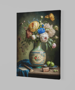 Alternative view of Vaas en Bloemen Canvas Schilderij