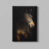 ALIVA 1181 paard bruin dieren canvas schilderij rechthok a min
