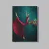ALIVA 1184 ballerina en bloemen canvas schilderij rechthoek