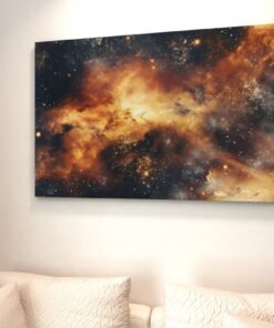 ALIVA 1186 oranje abstract canvas schilderij a