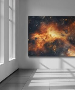 ALIVA 1186 oranje abstract canvas schilderij b