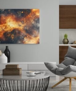 ALIVA 1186 oranje abstract canvas schilderij d