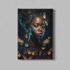 ALIVA 1200 vrouw met vlinders canvas schilderij rechthoek a min