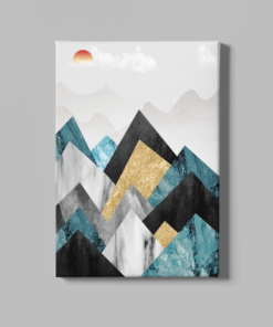 Abstract Bergen Canvas Schilderij