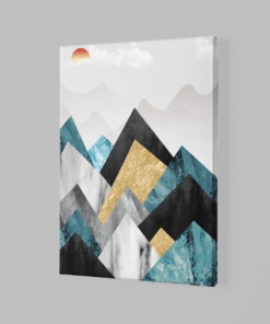 Alternative view of Abstract Bergen Canvas Schilderij