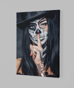 ALIVA 1214 vrouw tatoeage canvas schilderij rechthoek b min