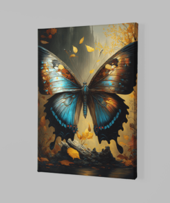 ALIVA 1215 vlinder canvas schilderij rechthoek b