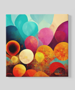 Abstracte vormen Canvas Schilderij