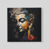OEFE 1073 boeddha canvas schilderij vierkant a