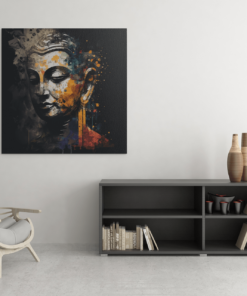 Boeddha Canvas Schilderij - Afbeelding 3
