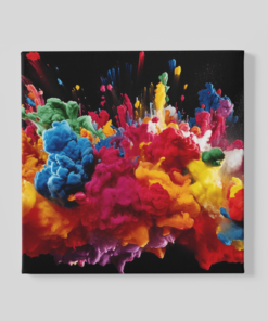 Kleurrijke rook Canvas Schilderijen