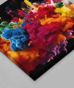 Kleurrijke rook Canvas Schilderijen - Afbeelding 3