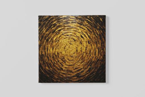 Abstract Geel Canvas Schilderij