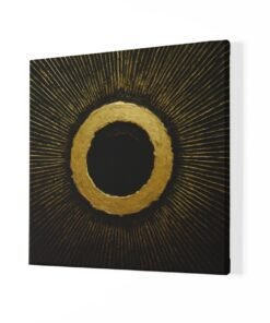 Alternative view of Abstract Geel Canvas Schilderij