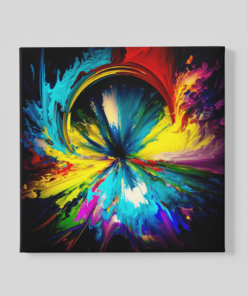 Kleurrijke Abstract Canvas Schilderij