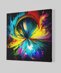 Alternative view of Kleurrijke Abstract Canvas Schilderij