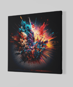 Alternative view of Kleur explosie Canvas Schilderij
