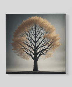 Eenzame Boom Canvas Schilderij