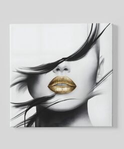 Vrouw gezicht Canvas Schilderij