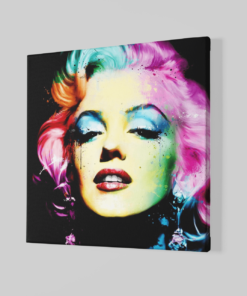 Alternative view of Marilyn Monroe Canvas Schilderij