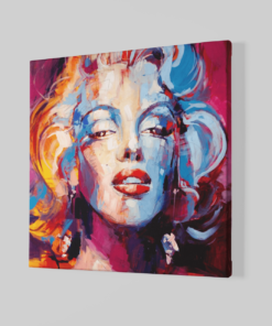 Alternative view of Marilyn Monroe Canvas Schilderij