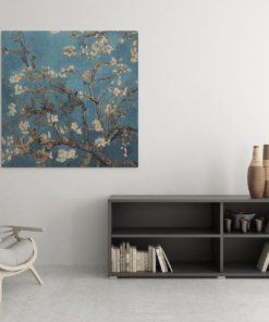 OEFE 1097 amandelbloesem van gogh canvas schilderij vierkant d