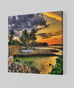 Alternative view of Zonsondergang Canvas Schilderij
