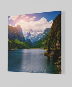 Alternative view of Landschap Het Meer Canvas Schilderij