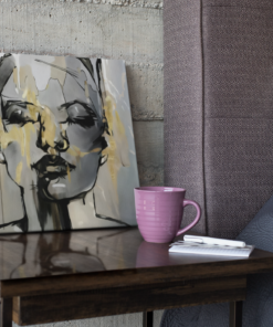 OEFE 1114 vrouw portret abstract canvas schilderij c
