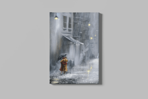 ALIVA 1218 regenachtige avond canvas schilderij rechthoek a min